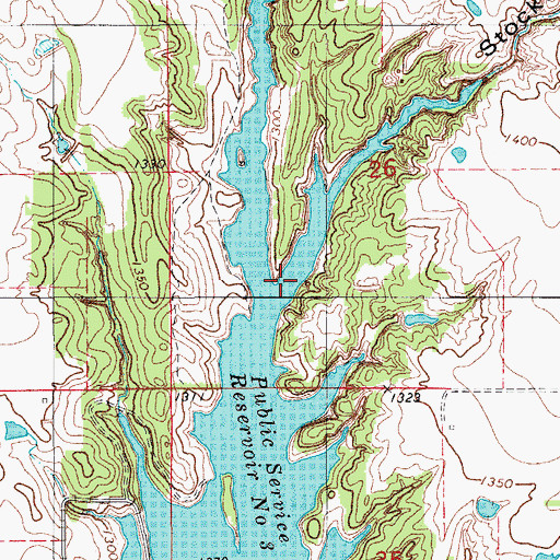Topographic Map of Stockton Canyon, OK