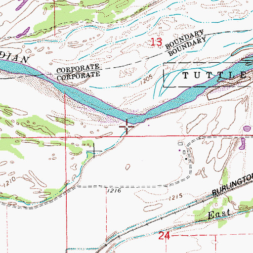 Topographic Map of Store Creek, OK