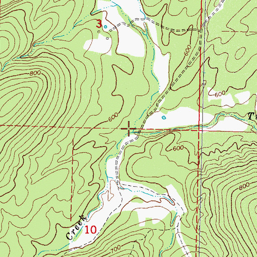 Topographic Map of Stovepipe Creek, OK