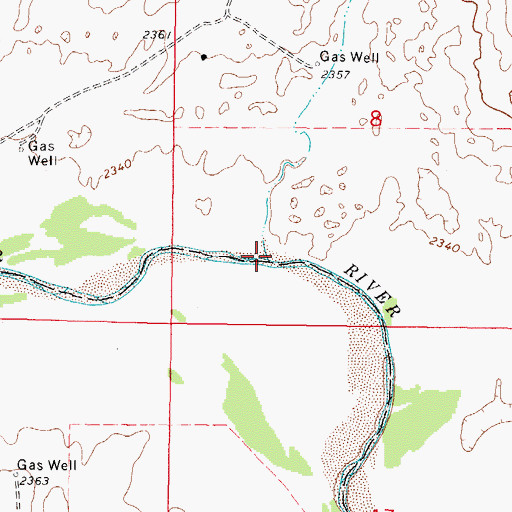 Topographic Map of Timber Creek, OK