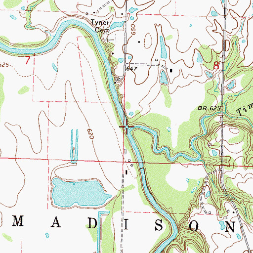 Topographic Map of Timberlake Creek, OK