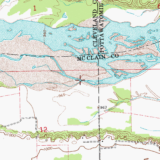 Topographic Map of Tomike Creek, OK