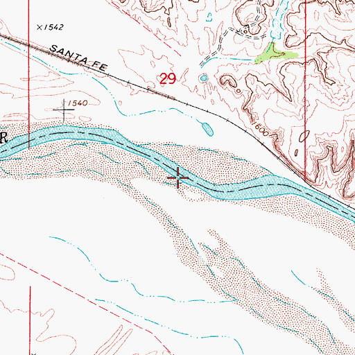 Topographic Map of Traders Creek, OK