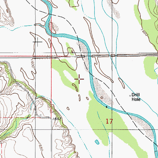 Topographic Map of Trail Creek, OK