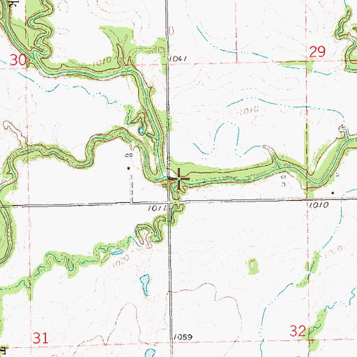 Topographic Map of Turkey Creek, OK