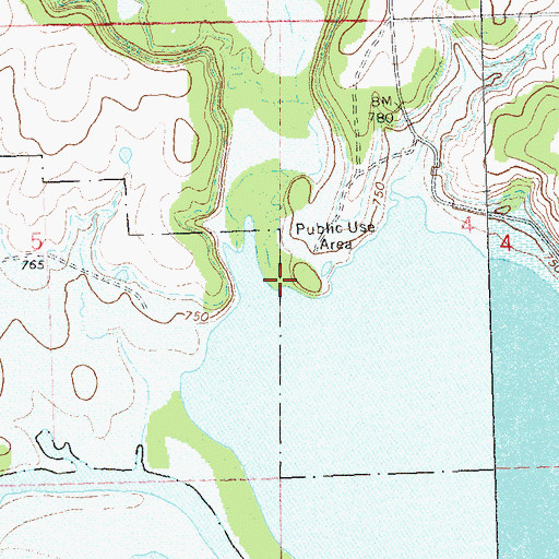 Topographic Map of Turkey Creek, OK
