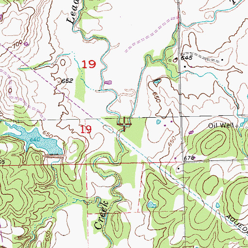 Topographic Map of Turkey Creek, OK