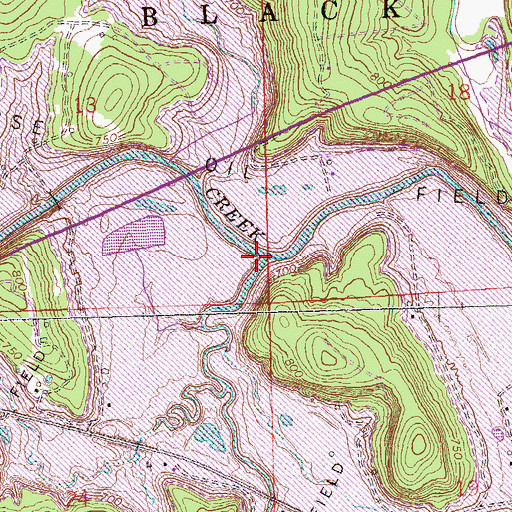 Topographic Map of Turkey Creek, OK