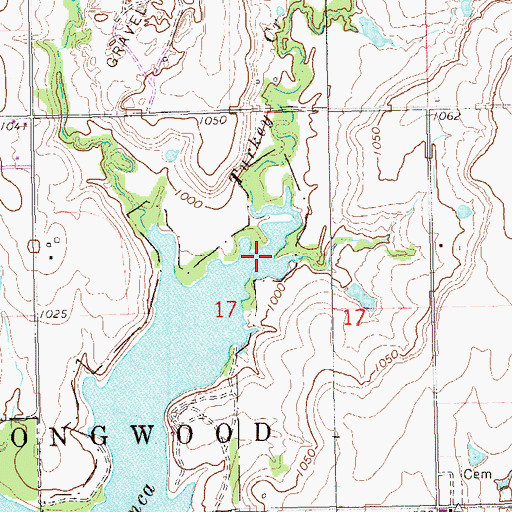 Topographic Map of Turkey Creek, OK