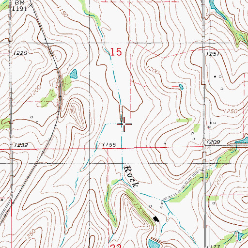 Topographic Map of Turtle Creek, OK