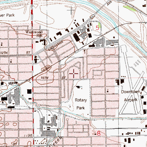 Topographic Map of Tyler School, OK