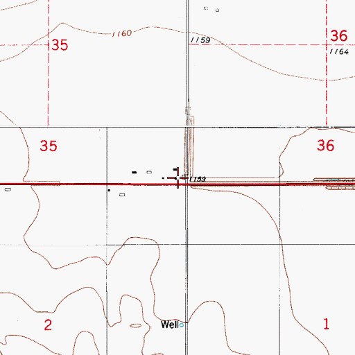 Topographic Map of Valley Gin, OK