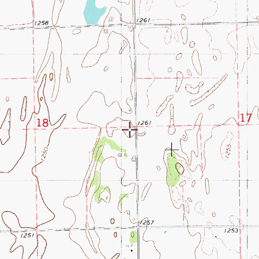 Topographic Map of Wesleyan Chapel, OK