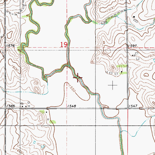 Topographic Map of West Barnitz Creek, OK