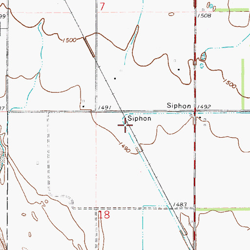 Topographic Map of West Canal, OK