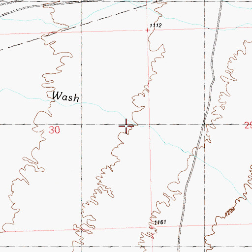 Topographic Map of Scaddan Wash, AZ