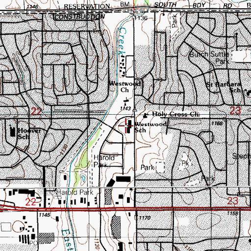 Topographic Map of Learning Tree Academy, OK