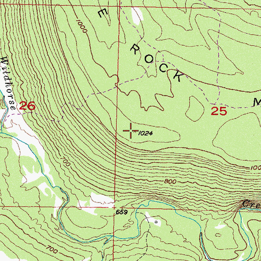 Topographic Map of White Rock Mountain, OK