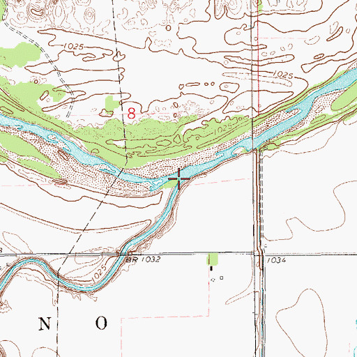 Topographic Map of Wild Horse Creek, OK