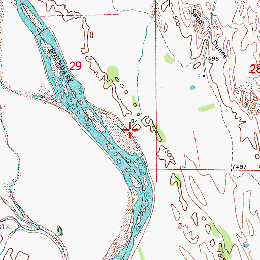 Topographic Map of Wildcat Creek, OK