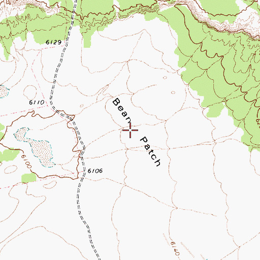 Topographic Map of Bean Patch, AZ