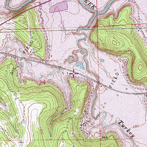 Topographic Map of Skiatook Lake, OK