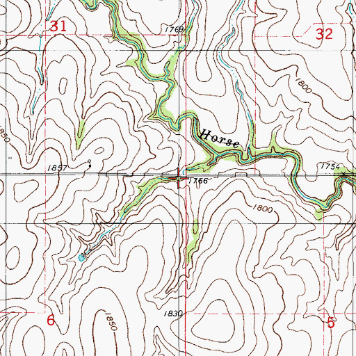 Topographic Map of Independence, OK