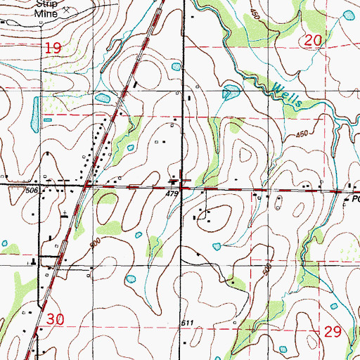 Topographic Map of Pocola, OK