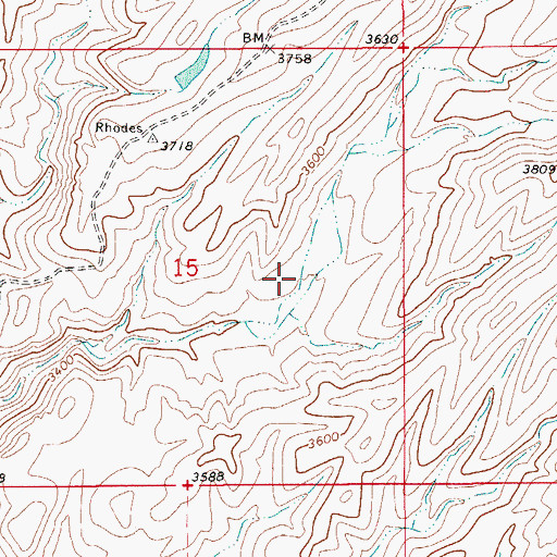 Topographic Map of Schoenholzer Canyon, AZ