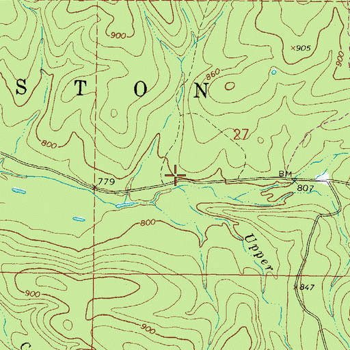 Topographic Map of Indian Nations National Scenic and Wildlife Area, OK