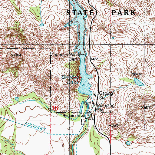 Topographic Map of Snyder Lake, OK