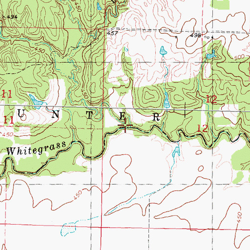 Topographic Map of Dry Creek, OK