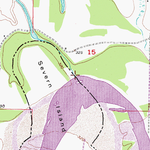 Topographic Map of Norwood Creek, OK