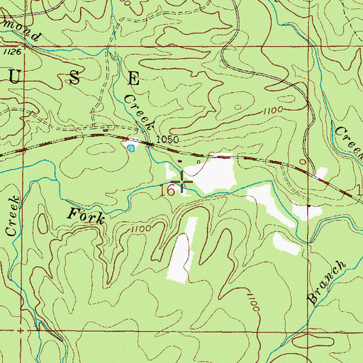 Topographic Map of Richmond Creek, OK