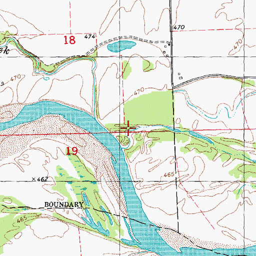Topographic Map of Tuklo Creek, OK