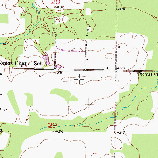 Topographic Map of Tiak Work Center, OK
