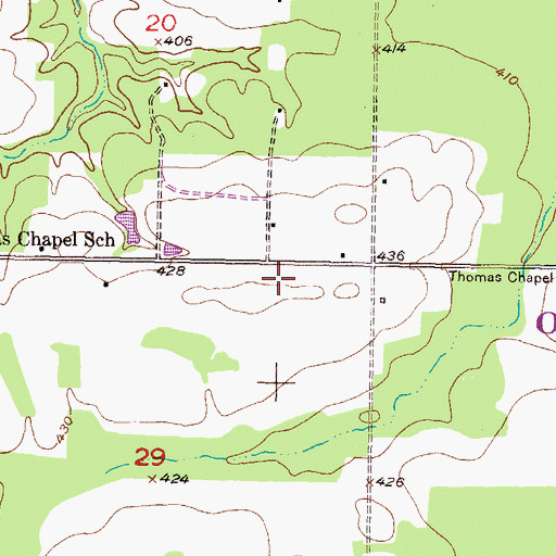 Topographic Map of Tiak Lookout Tower, OK