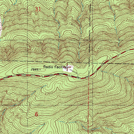 Topographic Map of Vertao Electronic Site, OK