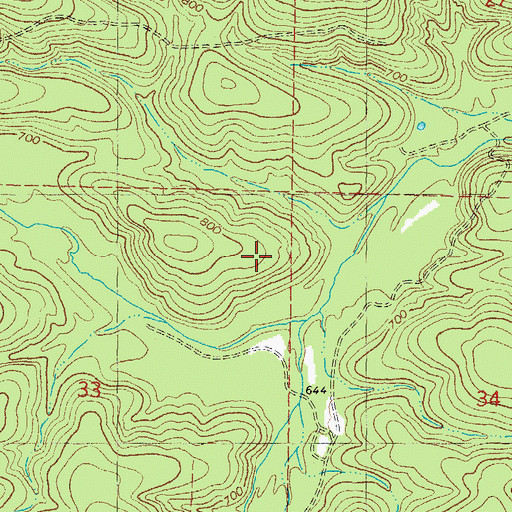Topographic Map of Cedar Lake North Shore, OK