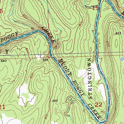 Topographic Map of Atoka County, OK