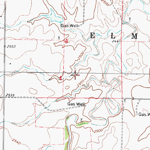 Topographic Map of Beaver County, OK