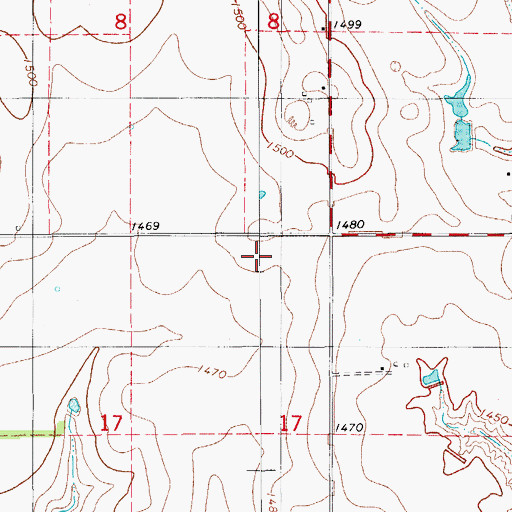 Topographic Map of Caddo County, OK