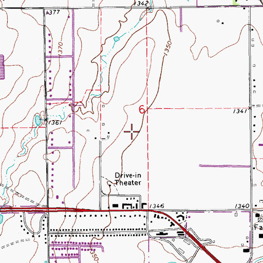 Topographic Map of Canadian County, OK