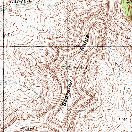 Topographic Map of Scorpion Ridge, AZ