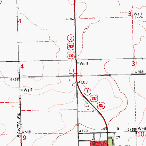 Topographic Map of Cimarron County, OK
