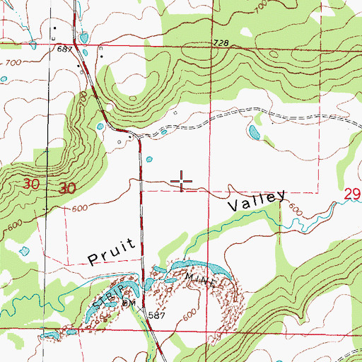 Topographic Map of Haskell County, OK