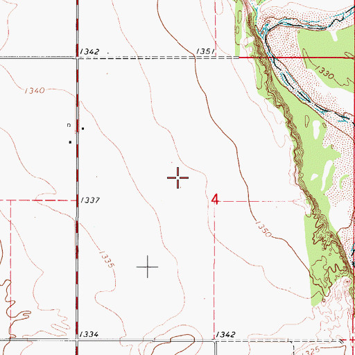 Topographic Map of Jackson County, OK
