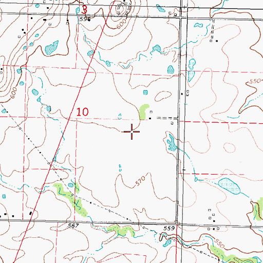 Topographic Map of Muskogee County, OK
