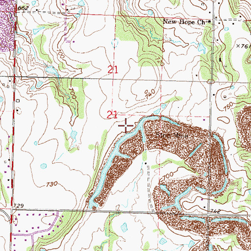 Topographic Map of Rogers County, OK