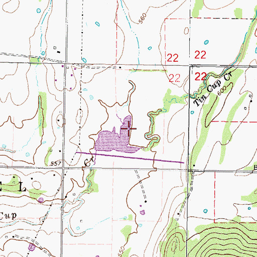 Topographic Map of Sequoyah County, OK